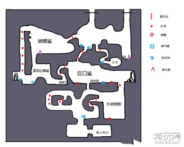 潜水员深海地图路线一览