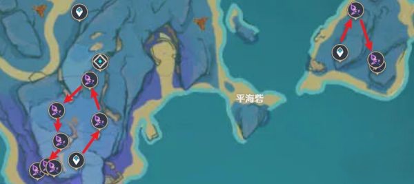 原神鸣草采集路线图