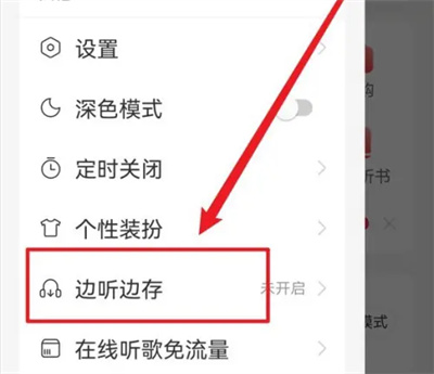 网易云音乐边听边存在哪里设置