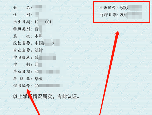 学历认证报告编号哪里看的